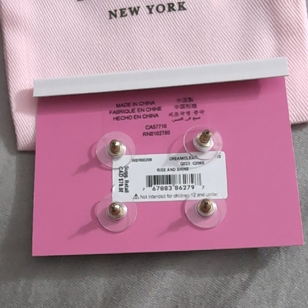 Kate Spade "Rose and Shine" Earrings Set - Picture 2 of 3